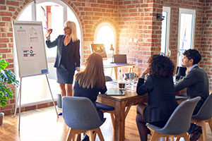 employee going over CMMC audit preparation strategy