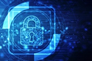 digital lock representing information security